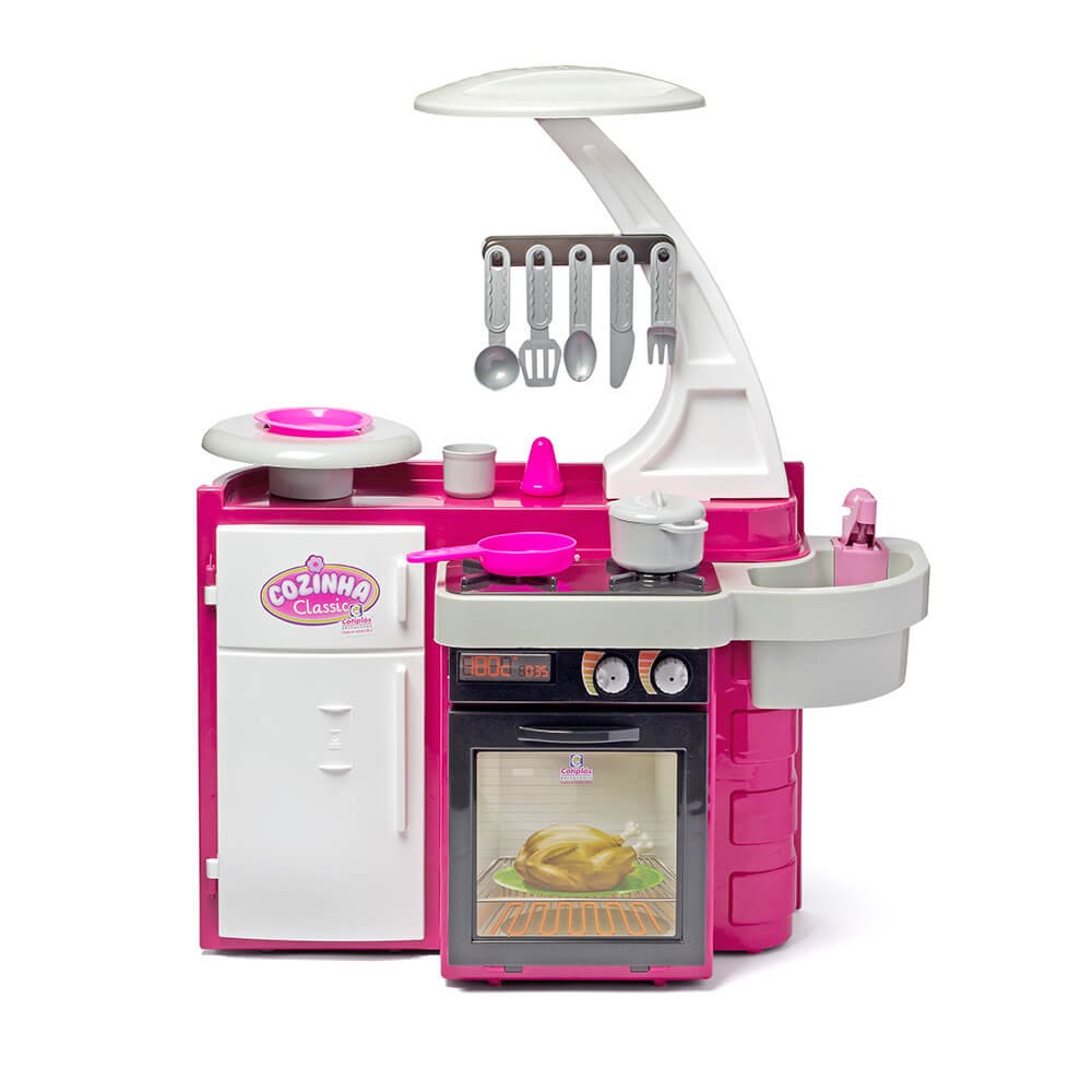 Cozinha Infantil Barbie Cheff Cotiplás 2228 com Acessórios