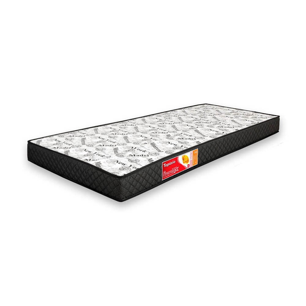 Colchão Prorelax Topázio Solteiro D23 88x188x14cm Bordado Preto/Estampado (23/05)