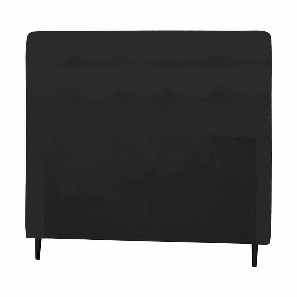 Cabeceira Italian Flex Luna Casal King 195x126x7cm Suede Preto