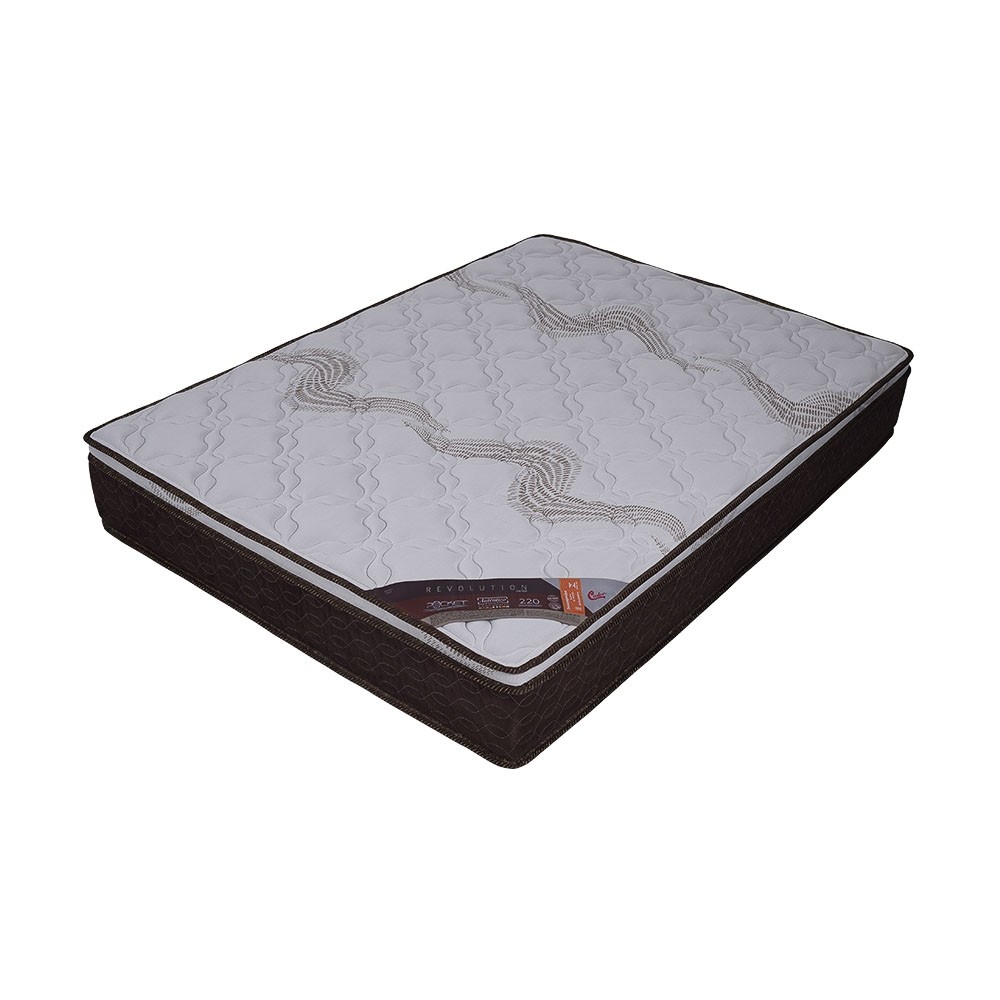 Colchão Castor Revolution Pocket King 193x203x30 Branco/Marrom