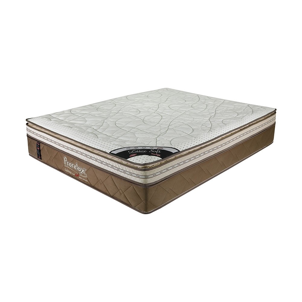 Colchão Prorelax Látex Soft Gel King 193x203x36cm Mola Ensacada Euro Pillow + Pillow Top Turn Free D45 (LSG02/S06Los)