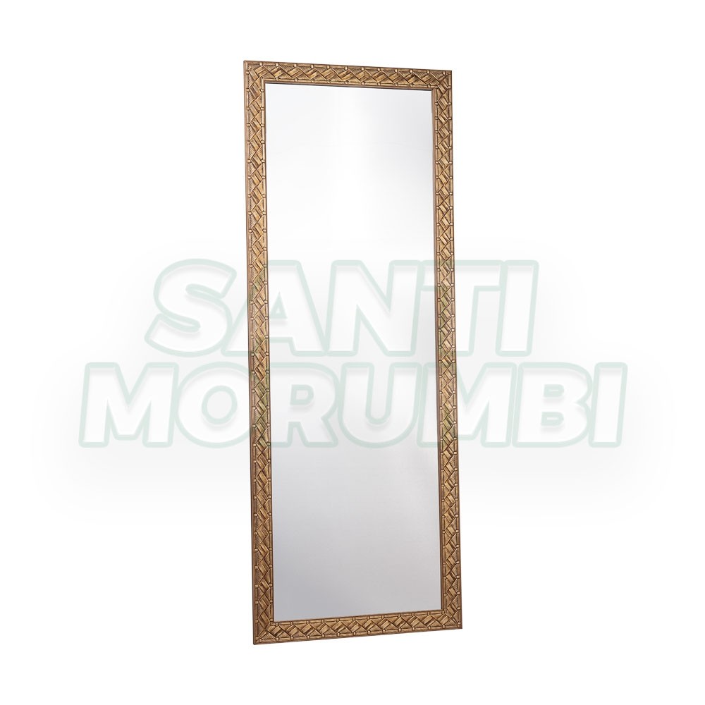 Espelho com Moldura 2mm Prata Moltam 40x90cm M38