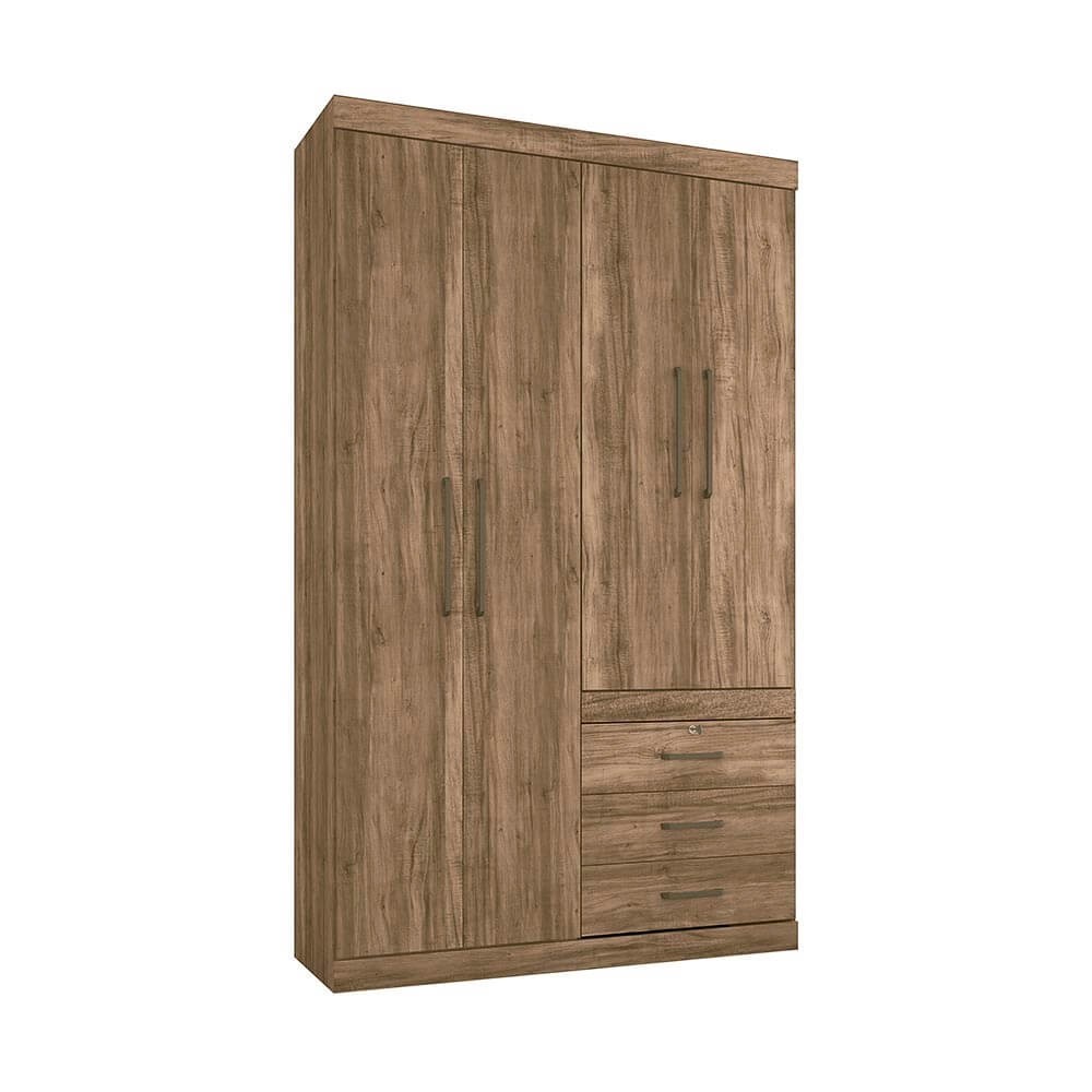 Guarda-Roupa Santos Andirá Plus 4 Portas 3 Gavetas Atacama/Atacama 150555 