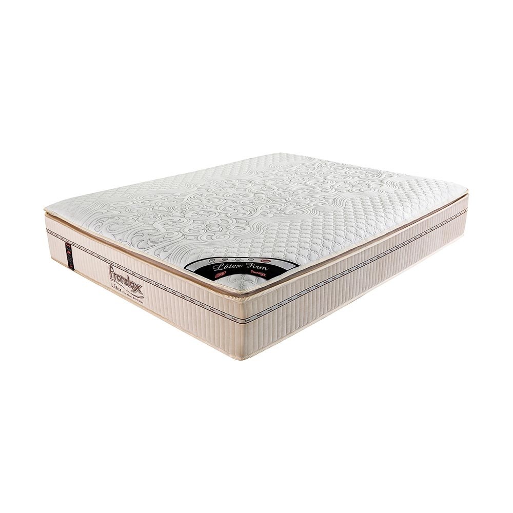 Colchão Prorelax Látex Firm Queen Size 158x198x36cm Mola Ensacada + Pillow Top Turn Free D45 (LF02/VE01PG)