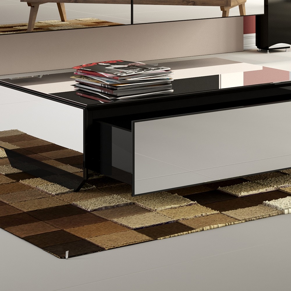 Mesa de Centro Dalla Costa TB76 93x63cm Espelhada com Gaveta 100% MDF