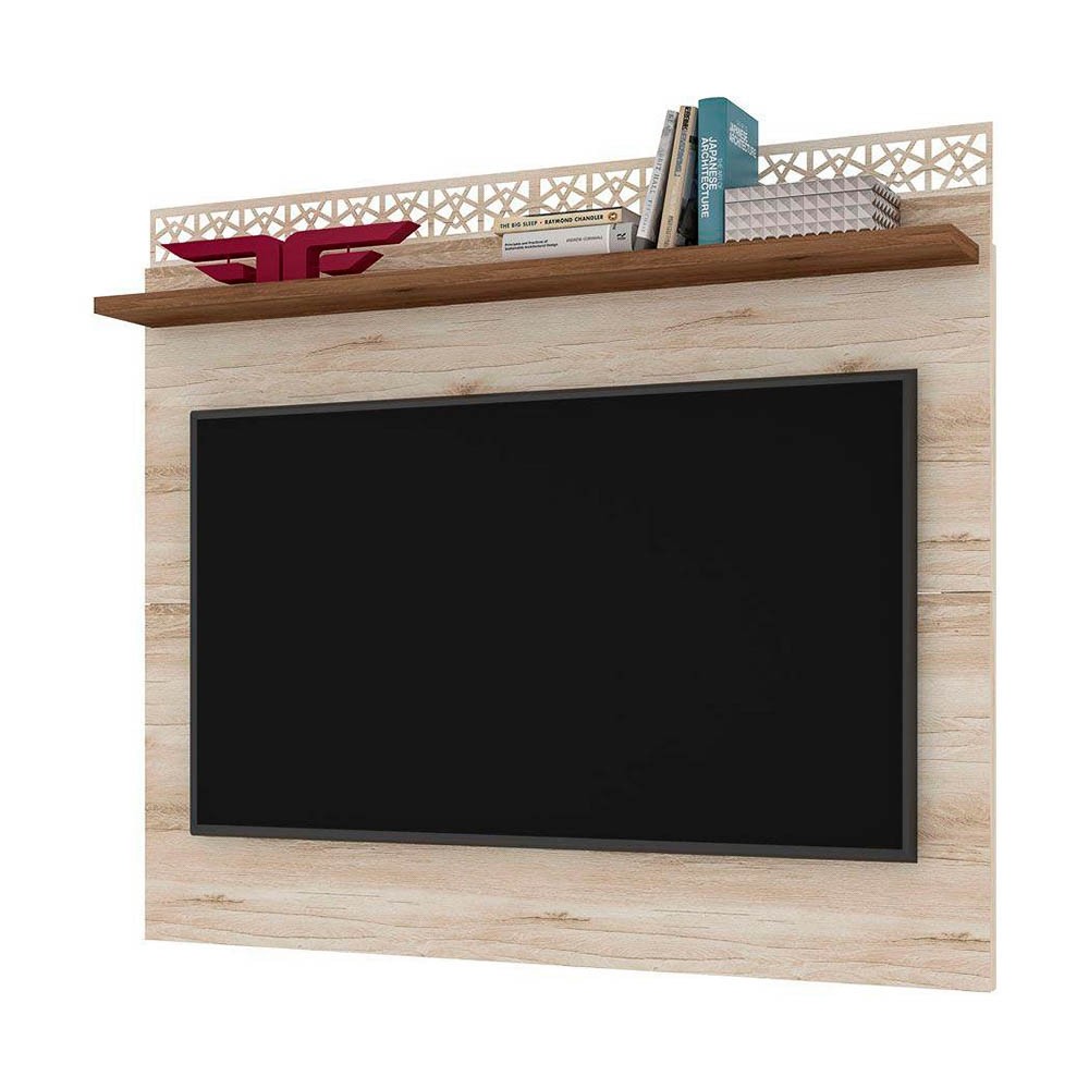 Painel Frade City New para TV até 55 Polegadas Vanilla/Canela 10.00433/132