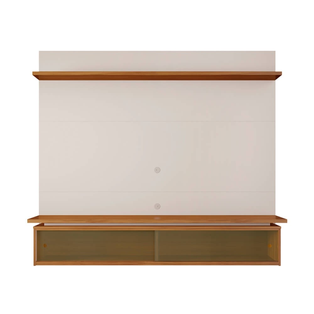 Painel Notável NT 1200 para TV até 65 Polegadas Off White/Freijó Trend