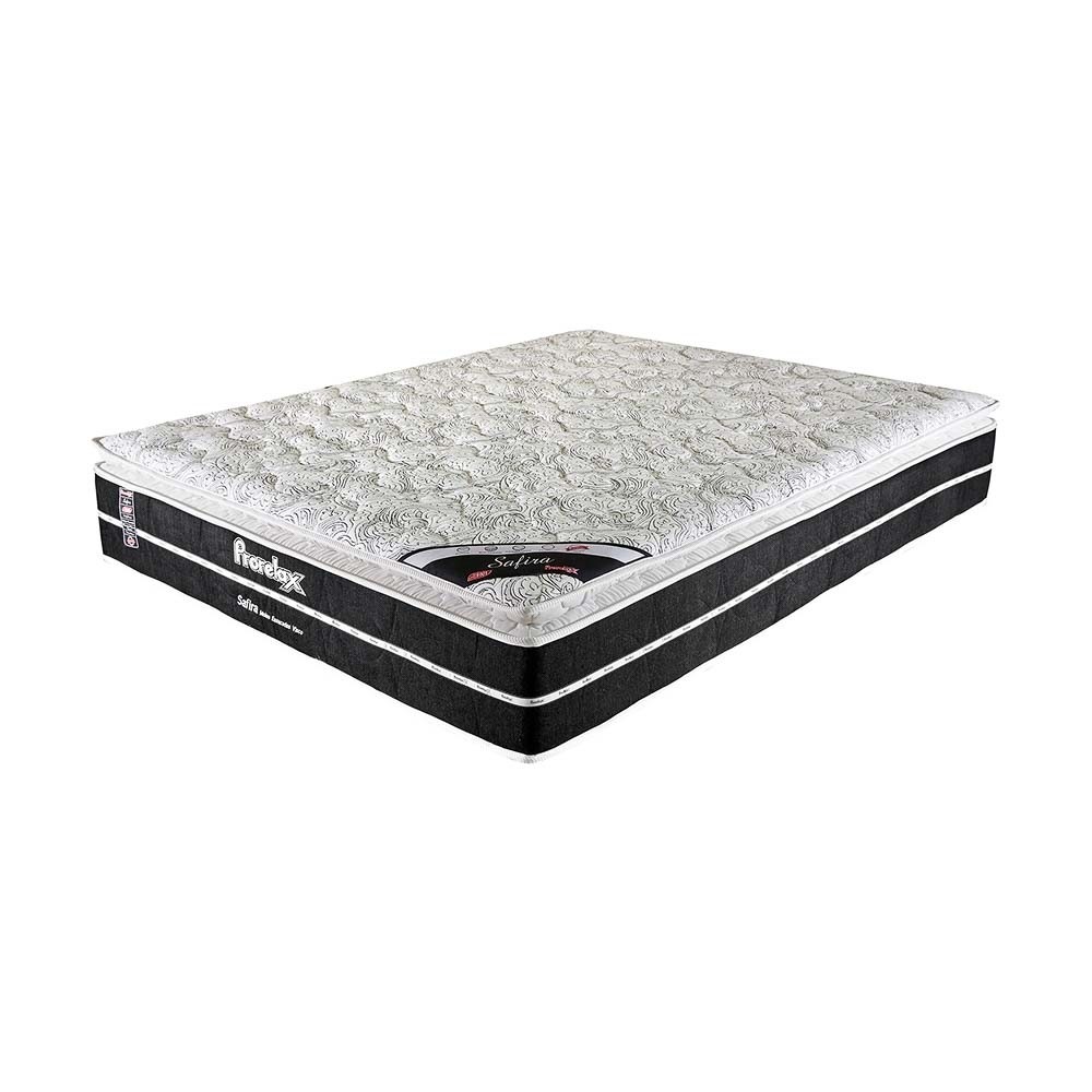 Colchão Prorelax Safira Queen Size 158x198x30cm Mola Ensacada + Pillow Top Turn Free D45 (SA02/C04Ond)