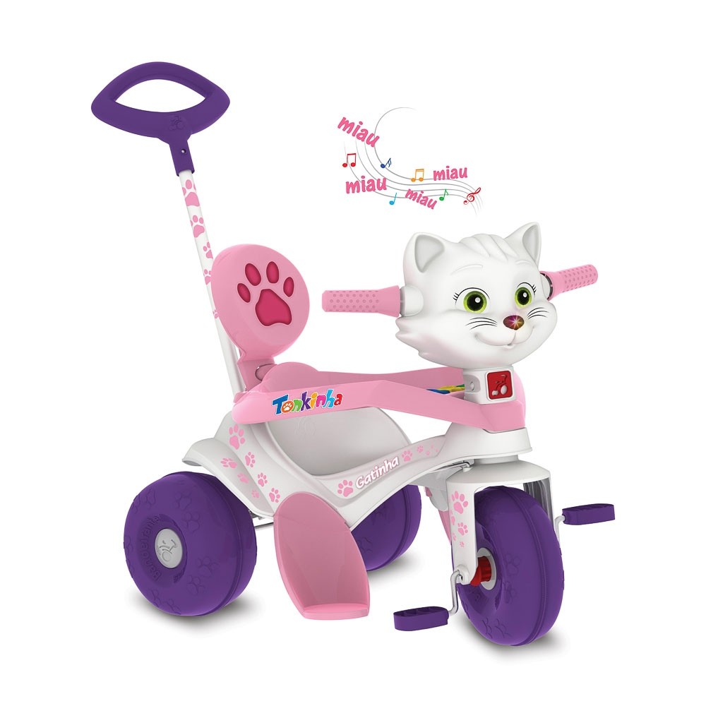 Triciclo Velobaby Passeio & Pedal 207 Bandeirante Rosa - Le biscuit