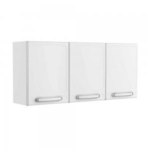 Aéreo Bertolini +Evidence (7008-670) 120x52.5cm 3 Portas Médias Aço Branco