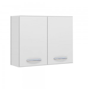 Aéreo Moblis Rebeca 80cm 2 Portas Branco/Branco