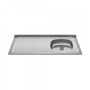Pia Inox GhelPlus Deslocada Direita 120cm 1 Cuba Oval 10.01.00611