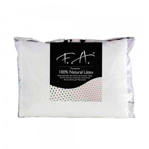 Travesseiro FA Colchões 100% Natural Látex Premium 50x70x13cm Branco 