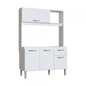 Cozinha Compacta IRM Katy 4 Portas 1 Gaveta Sem Pia Branco CZ6041