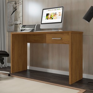 Mesa Office Móveis Leão Gávea 1 Gaveta 127x75x53cm Freijó