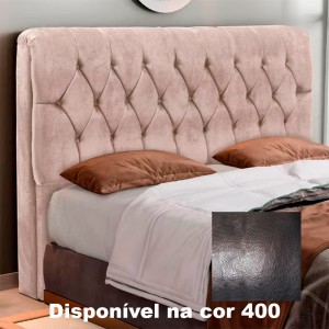 Cabeceira Ladd Jasmim 160cm TC-400/9 Corino Preto