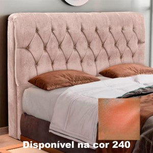 Cabeceira Ladd Jasmim 160cm TC-240/9 Veludo Cáqui