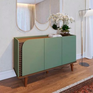 Buffet Colibri Jurerê 3 Portas Hortelã/Amêndoa