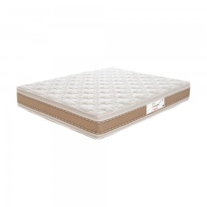 Colchão Prorelax Tulipa Casal 138x188x26cm D-33/D28 Espuma Sem Pillow TL01 Branco/Marrom Bordado 1123(245981)