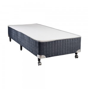 Base Box Castor Silver Star Air Pocket Queen 79x198x27 Azul 