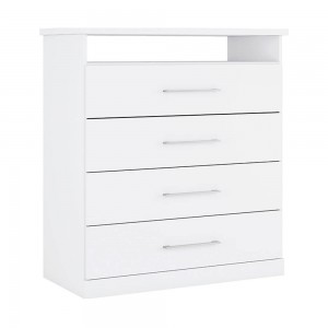 Cômoda Móveis Europa Londres 4 Gavetas Branco Acetinado 13570.163