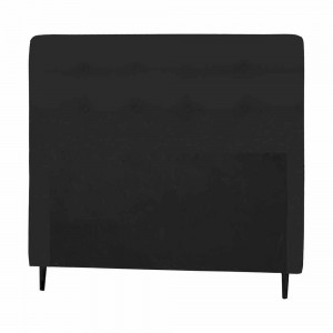 Cabeceira Italian Flex Luna Casal 140x126x7cm Suede Preto
