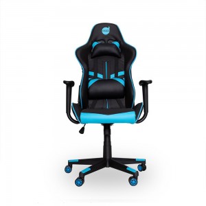 Cadeira Gamer Dazz PrimeX 2D Com Encosto Reclinável/Almofada Para o Pescoço e Lombar Preto/Azul 62.010