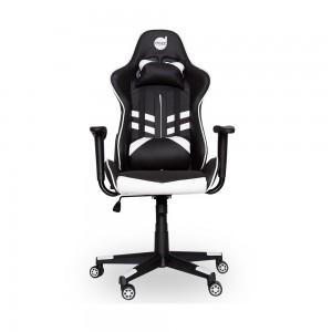 Cadeira Gamer Dazz PrimeX 2D Com Encosto Reclinável/Almofada Para o Pescoço e Lombar Preto/Branco 62.011 