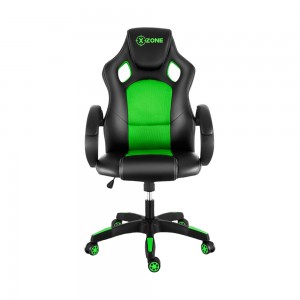Cadeira Gamer Xzone Com Encosto Reclinável Preto/Verde CGR-02 