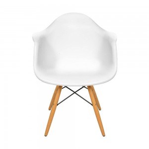 Cadeira Bulk Eames com Braço Branca