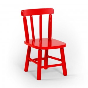 Cadeira Disamóveis Kids Colors Madeira Maciça Vermelho