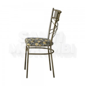 Cadeira Decorlidi Marrocos Ouro Envelhecido CD043 C/52