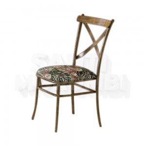 Cadeira Decorlidi Cairo Ouro Envelhecido CD042 B 