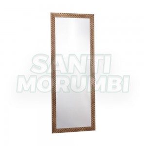 Espelho com Moldura 2mm Prata Moltam 40x90cm M42
