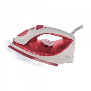 Ferro de Passar Oster GCSTBS5917 127V A Vapor Base Antiaderente Branco/Vermelho 