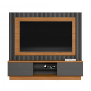 Home Linea Brasil Maringá Para TV até 70" Nature/Chumbo 8100022037/207063