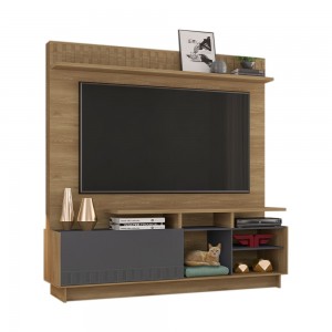 Home Theater Frade Conection para TV até 65 Polegadas Nature/Grafite