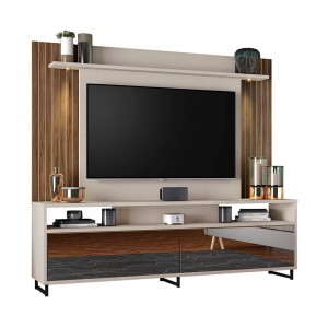 Home Theater Notável NT 1080 para TV até 55 Polegadas Off White/Nogal Trend