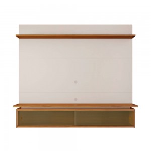 Painel Notável NT 1200 para TV até 65 Polegadas Off White/Freijó Trend