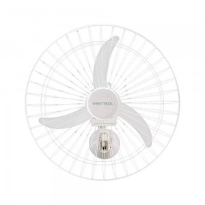 Ventilador de Parede Ventisol Comercial 3 Pás 60cm Bivolt 200W Branco 545 