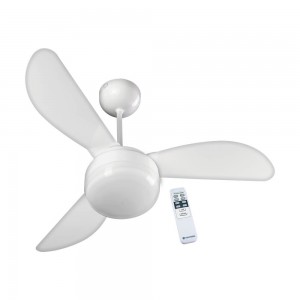 Ventilador de Teto Ventisol Fênix Controle Remoto 3 Pás 127V 130W Branco 372