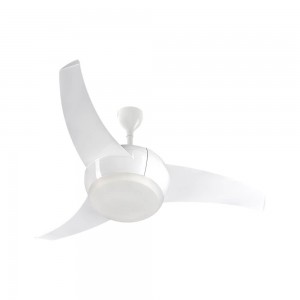 Ventilador de Teto Ventisol Vórtice LED Controle Remoto 3 Pás 127V 130W Branco 3849