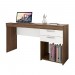 Mesa Notável Office 121cm 2 Gavetas Nogal Trend/Branco