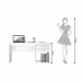 Mesa Notável Office 121cm 2 Gavetas Nogal Trend/Branco