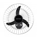 Ventilador de Parede Ventisol Comercial 3 Pás 50cm Bivolt 200W Preto/Cromado 541 