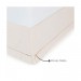 Saia Para Cama Box FA Colchões Ponto Palito Tecido Bouclê Queen 158x198x36cm Natural 