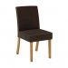Conjunto de Mesa Henn Alfa Com 6 Cadeiras Maris 160x90cm com Tampo de Vidro Nature/Off White/Marrom S209-127/S06-500