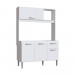 Cozinha Compacta IRM Katy 4 Portas 1 Gaveta Sem Pia Branco CZ6041