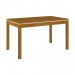 Conjunto de Mesa Henn Chan Com 6 Cadeiras Vita 140x80cm com Tampo em MDF 25mm Nature/Off White/Marrom S221-127/S05-500