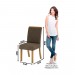 Conjunto de Mesa Henn Chan Com 6 Cadeiras Vega 140x80cm com Tampo em MDF 25mm Nature/Off White/Bege S221-127/S03-501